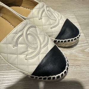 CHANEL Quilted Espadrilles size 36